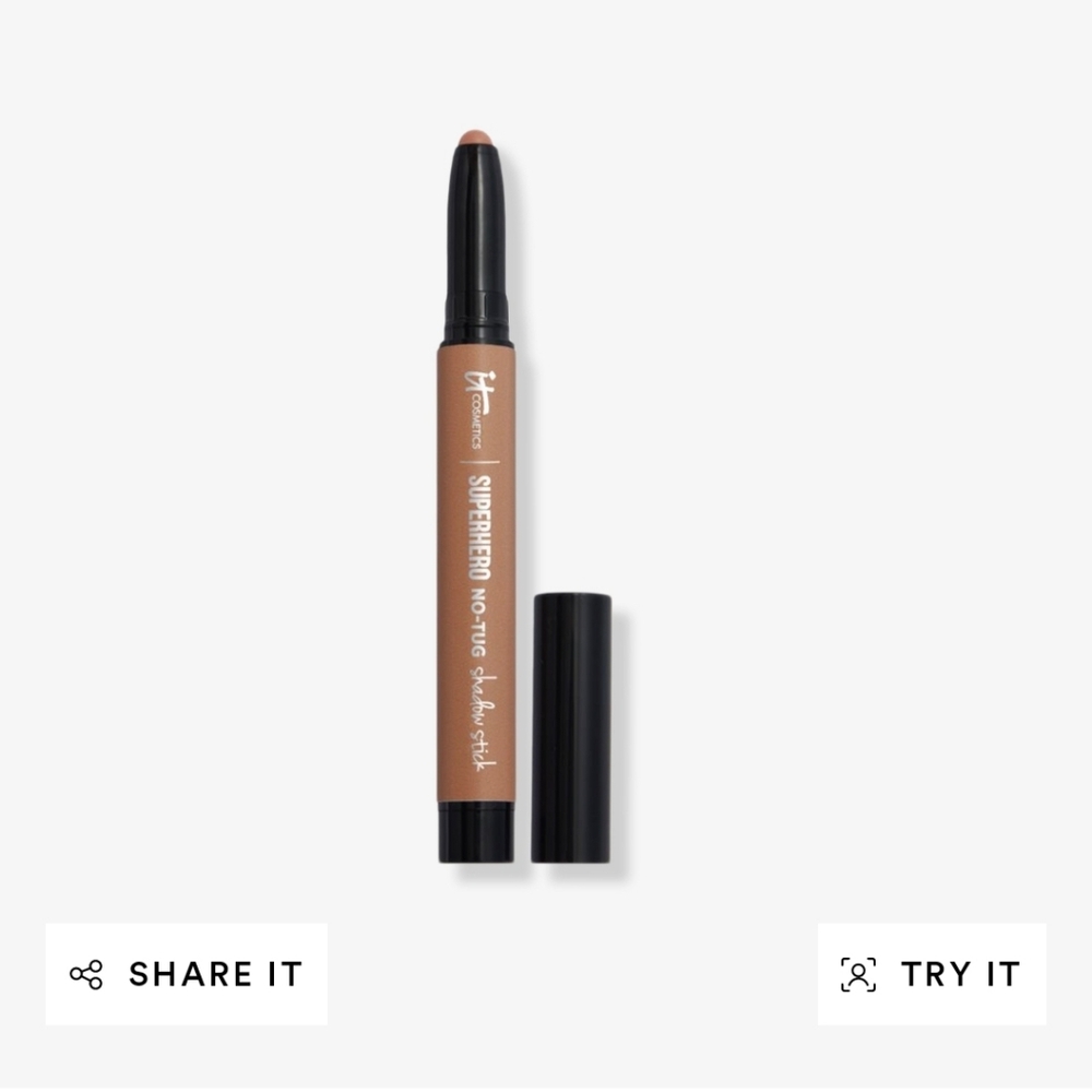 NEW IN BOX IT Cosmetics Superhero No-Tug Longwear Shadow Stick Tough Tan